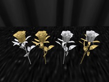 TM Silver and Gold Roses