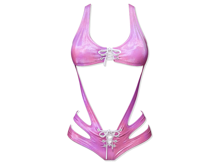 Skullcrush Bodysuit - Candy by Sweet Thing. Crushed velvet suit for Maitreya, Belleza Freya Perky & Slink Hourglass
