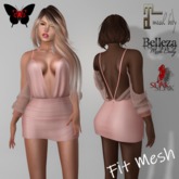 *Cc* Lace Dress coral pink