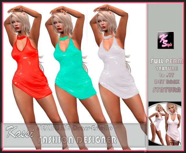 Latex Texture Estelle Dress STATURA