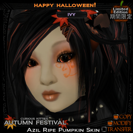 =^.^= Curious Kitties - [Limited Edition] Azil Ivy Skin - Ripe Pumpkin