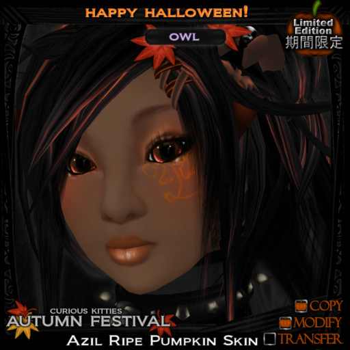 =^.^= Curious Kitties - [Limited Edition] Azil Owl Skin - Ripe Pumpkin