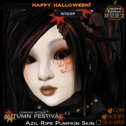 =^.^= Curious Kitties - [Limited Edition] Azil Whisp Skin - Ripe Pumpkin