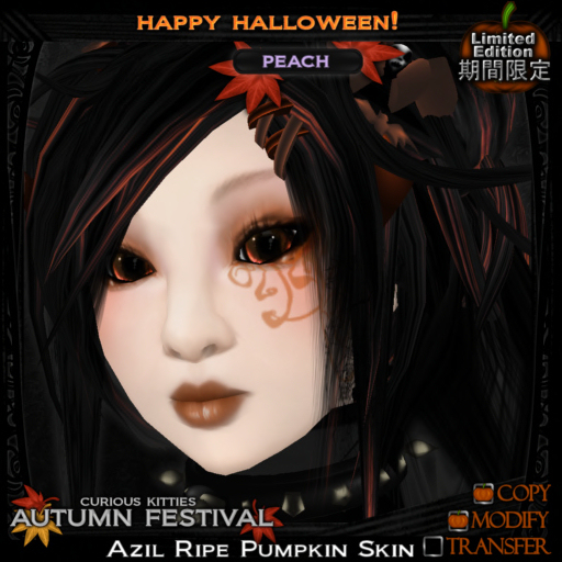 =^.^= Curious Kitties - [Limited Edition] Azil Peach Skin - Ripe Pumpkin