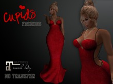 *CF* PEARL BACK GOWN Red Velvet