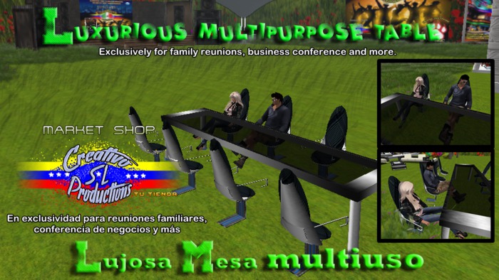 Luxurious multipurpose table