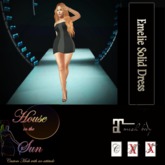 Emelie Solid Dress Black