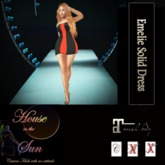 Emelie Solid Dress Red