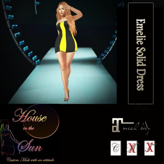 Emelie Solid Dress Yellow