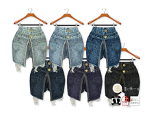 {amiable}Mesh Double Waist Skirt Denim Hot Pants(FAT PACK)
