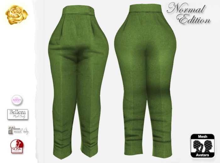 * Green * High Trousers *