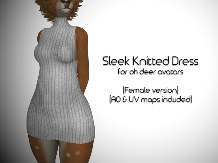 LMF Oh Deer Sleek Knitted Dress (Female)