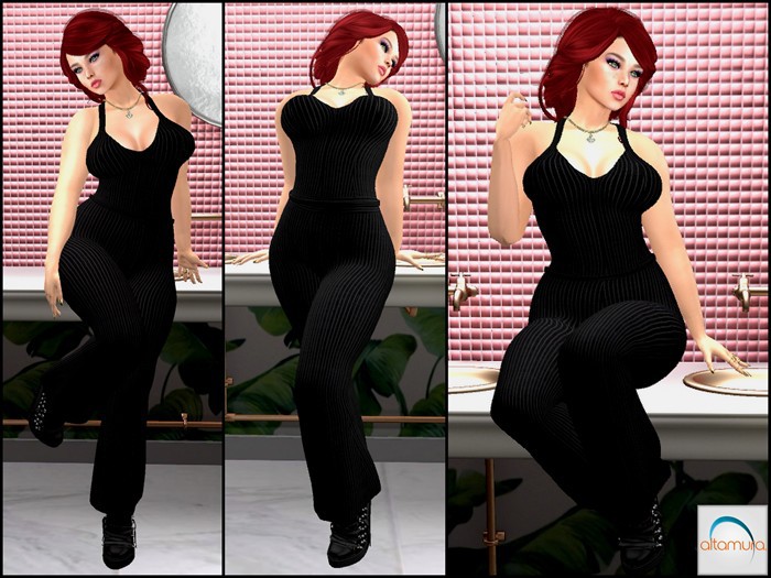 Altamura pinstripe jumpsuit outfit