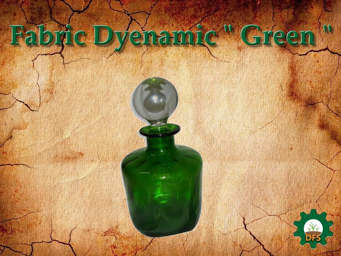 DFS texture fabric dyenamic green 