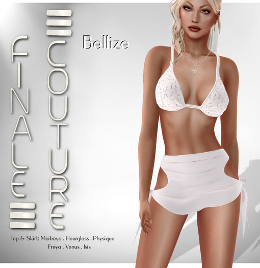 Finale Couture Bellize - White/Silver(Boxed)