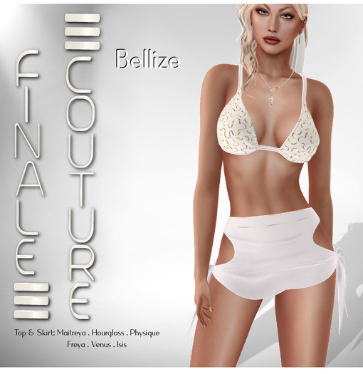 Finale Couture Bellize - White/Gold(Boxed)