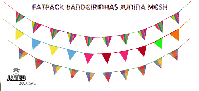 Bandeirinha Junina Fatpack.::JAMES STORE& TATTOO::.