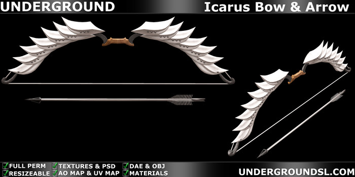 (UG Delivery Hud) - Icarus Bow & Arrow