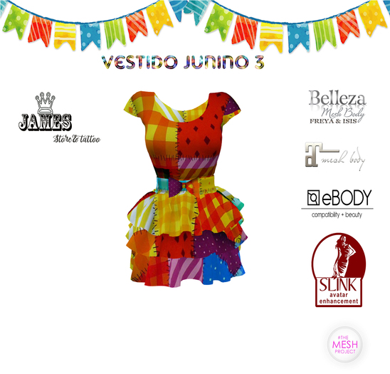 Vestido junino 3 .::James Store & Tattoo::.