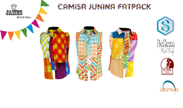 Camisa Junina Fatpack .:;JAMES STORE &TATTOO::.