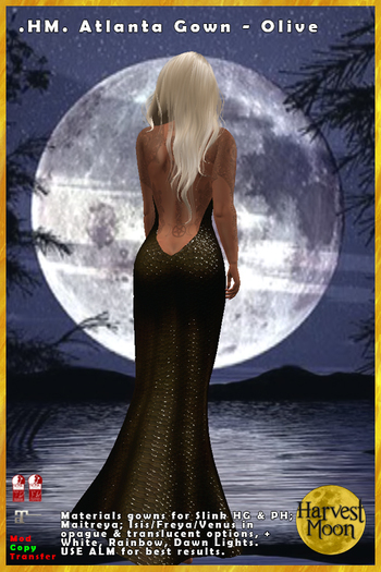 .HM. Atlanta Gown - Olive [Add and Click]