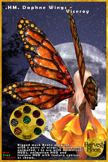 .HM. Daphne Bento Wing Set Viceroy [Add and Click]