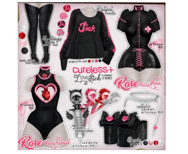 CURELESS [+] LoveSick / SLINK HG / Stockings / RED