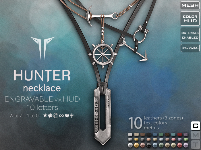 **RE** Hunter Necklace *Engravable* Unisex