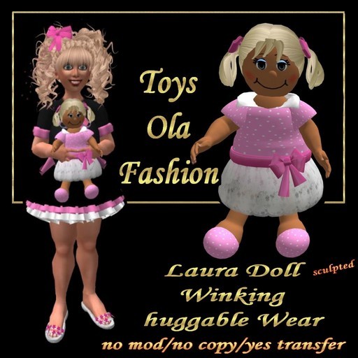 Laura Doll ,winking,huggable wear(violet)(K)