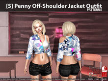[S] Penny Off-Shoulder Jacket Outfit Patterns