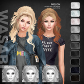 Wasabi // Melon Mesh Hair - B&W