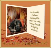 ~FDA~ The Beauty of Autumn Thanksgiving Greeting Card~