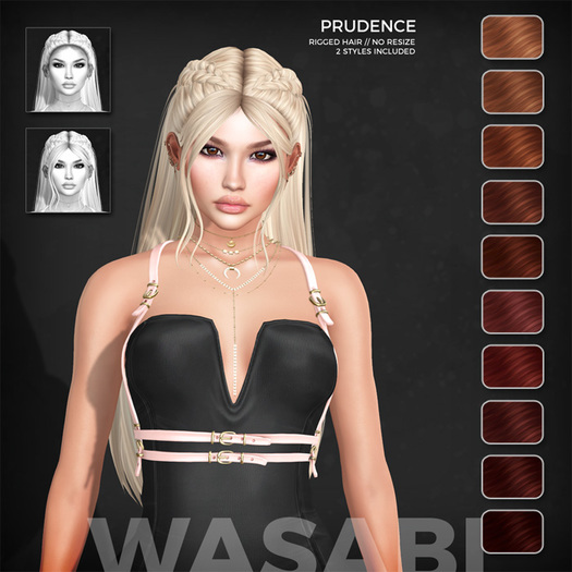 Wasabi // Prudence Mesh Hair - Reds