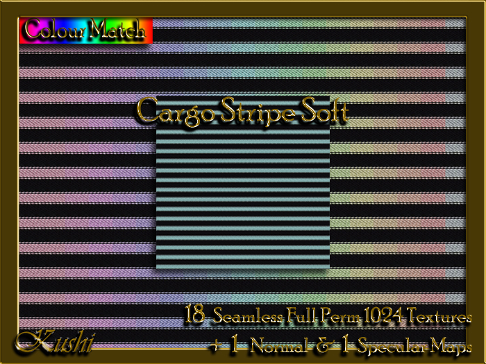 !Kushi! CargoStripeSOFT Textures -WearToUnpack