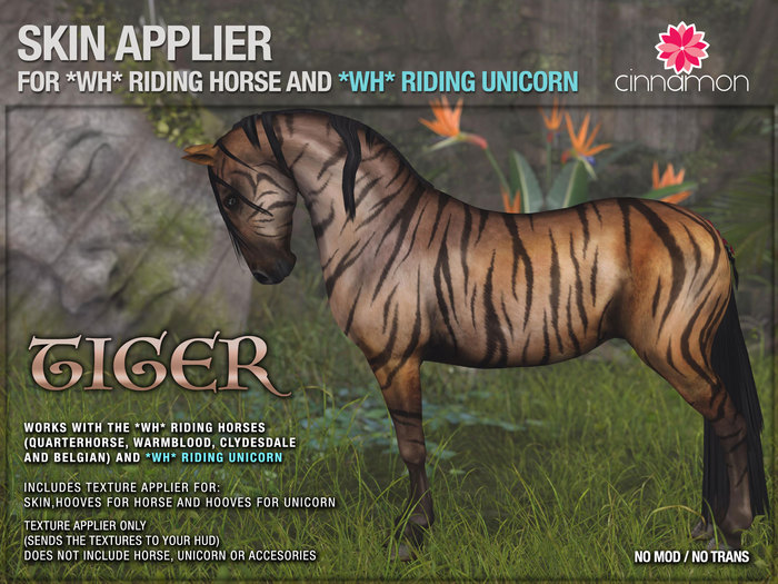 *CINNAMON* WHRU&WHRH- Tiger -BOX (add me)
