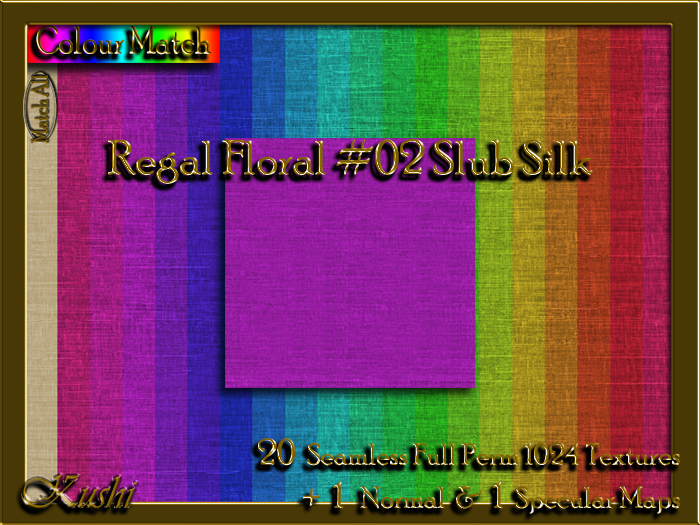 Regal Floral 02 Slub Silk Solids Textures