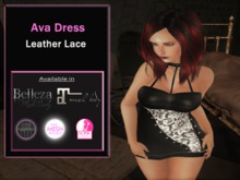 Ava Dress Leather Lace