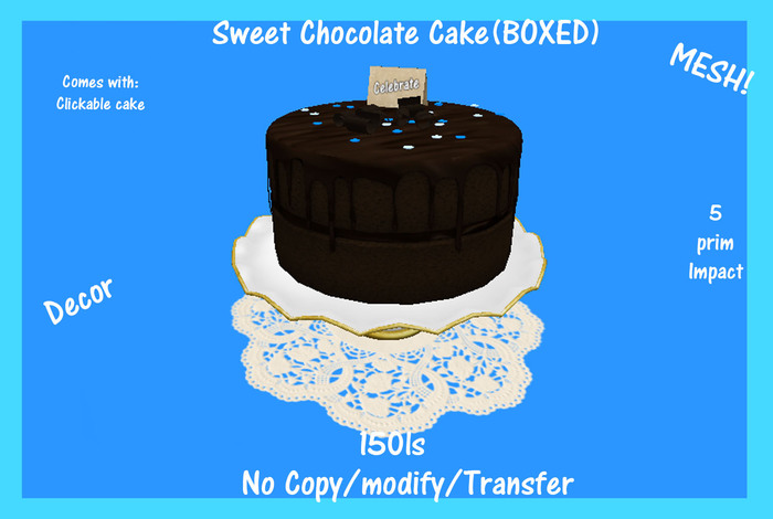 Sweet Chocolate Cake(BOXED)