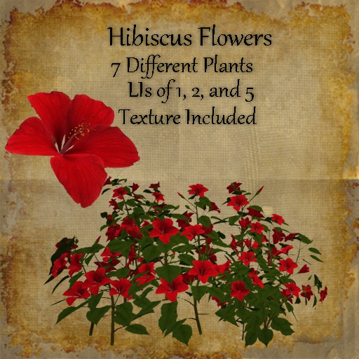 Second Life Marketplace Bad Katz Hibiscus Plants