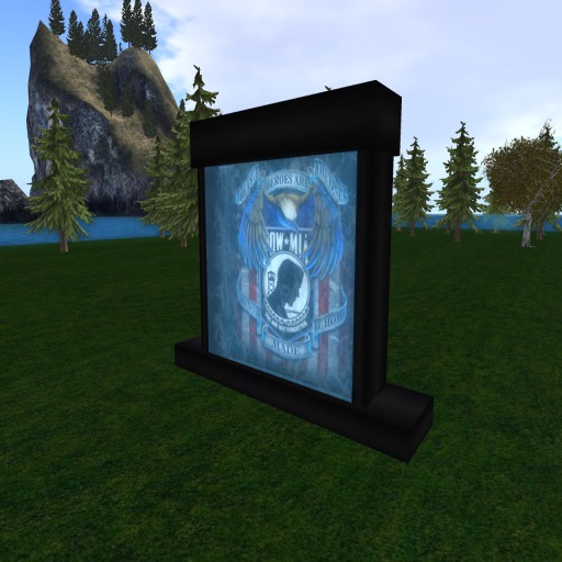 POW MIA WaterFall black