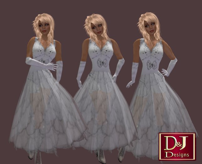 D&J White Gown