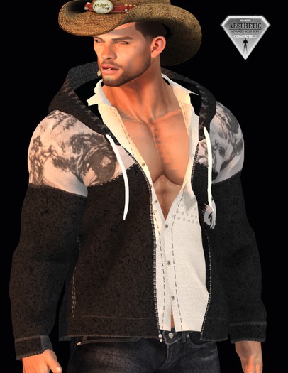 Aesthetic Hoodie Blk country 