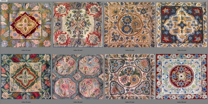 8 full perm India textures  1024 PNG XSL