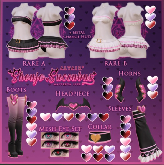 ALTAIR* shoujo succubus sleeves .albino.