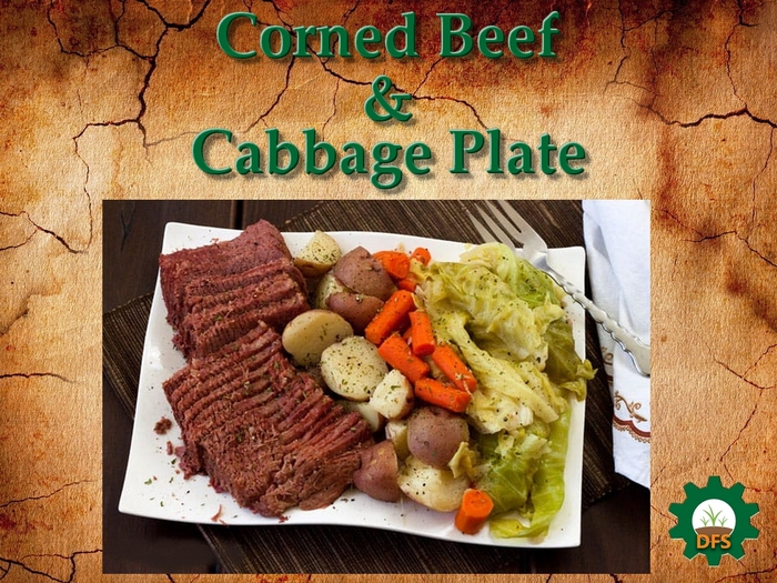 DFS Texture Corned Beef & Cabbage Plate