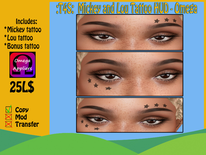 :T4S:  Mickey and Lou Tattoo HUD - Omega