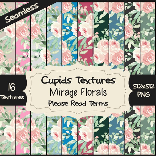 *Cupids Textures * 16 MIRAGE FLORALS