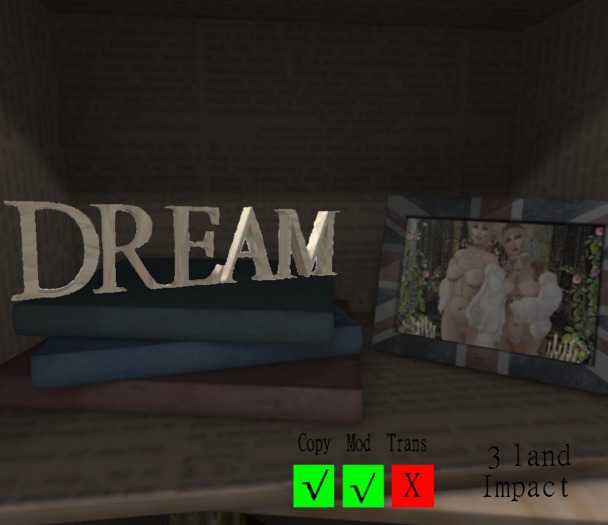 .:PD:. DREAM Word Deco wood
