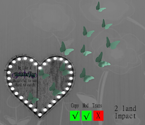 .:PD:. Be Like a Butterfly Blue Wall Decor