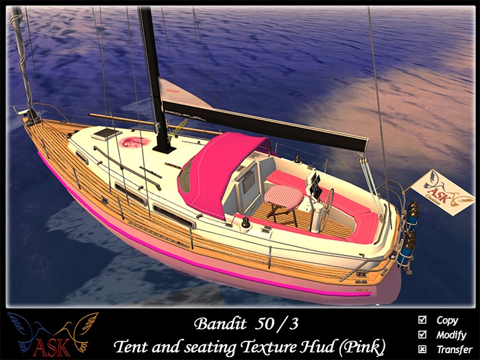 ASK - Bandit 50/3 Tent and seating Texture Hud (Pink)